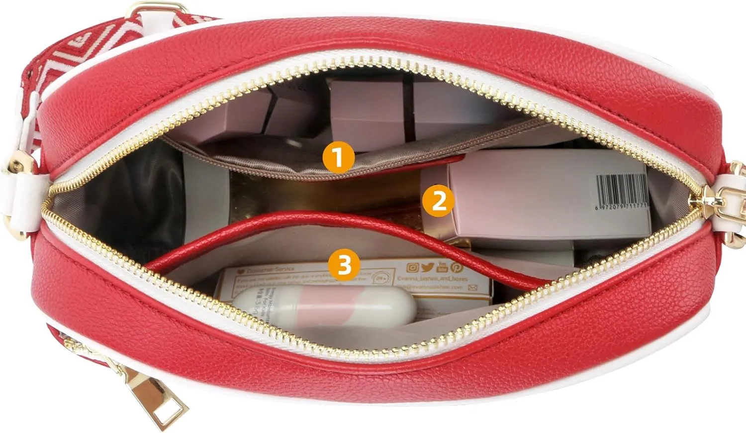 PU Leather Crossbody Bag for Women With Adjustable Wide Stylish Strap, Fashion Handbag