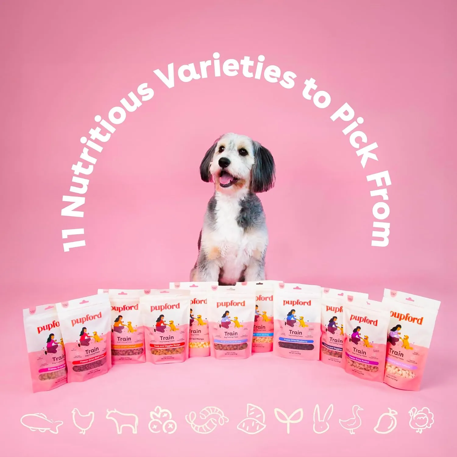 Pupford Freeze Dried Training Treats for Dogs & Puppies, 475  Three Ingredient Bites (Beef Liver, 4 oz)