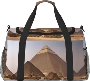 Pyramids Of Egypt Foldable Travel Duffel Bag Tote Carry On Luggage Bag For Weekend Getaways, For Spontaneous Trips
