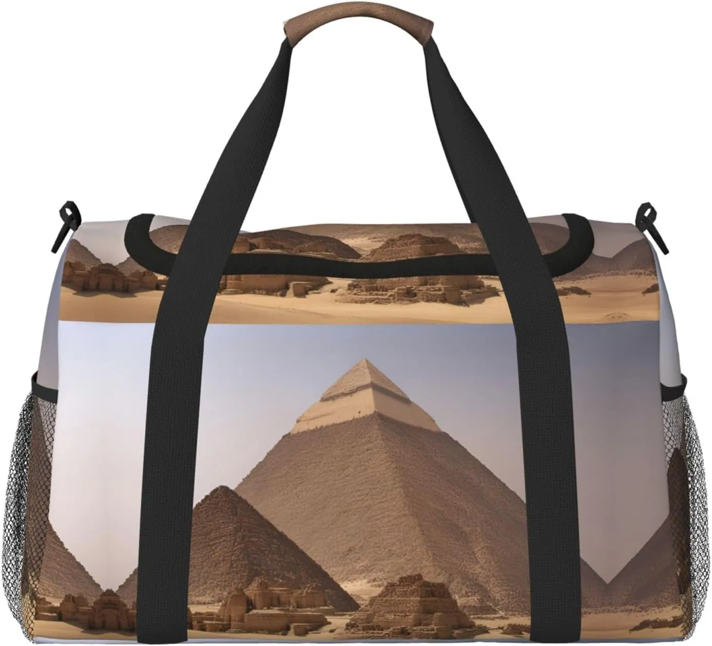 Pyramids Of Egypt Foldable Travel Duffel Bag Tote Carry On Luggage Bag For Weekend Getaways, For Spontaneous Trips