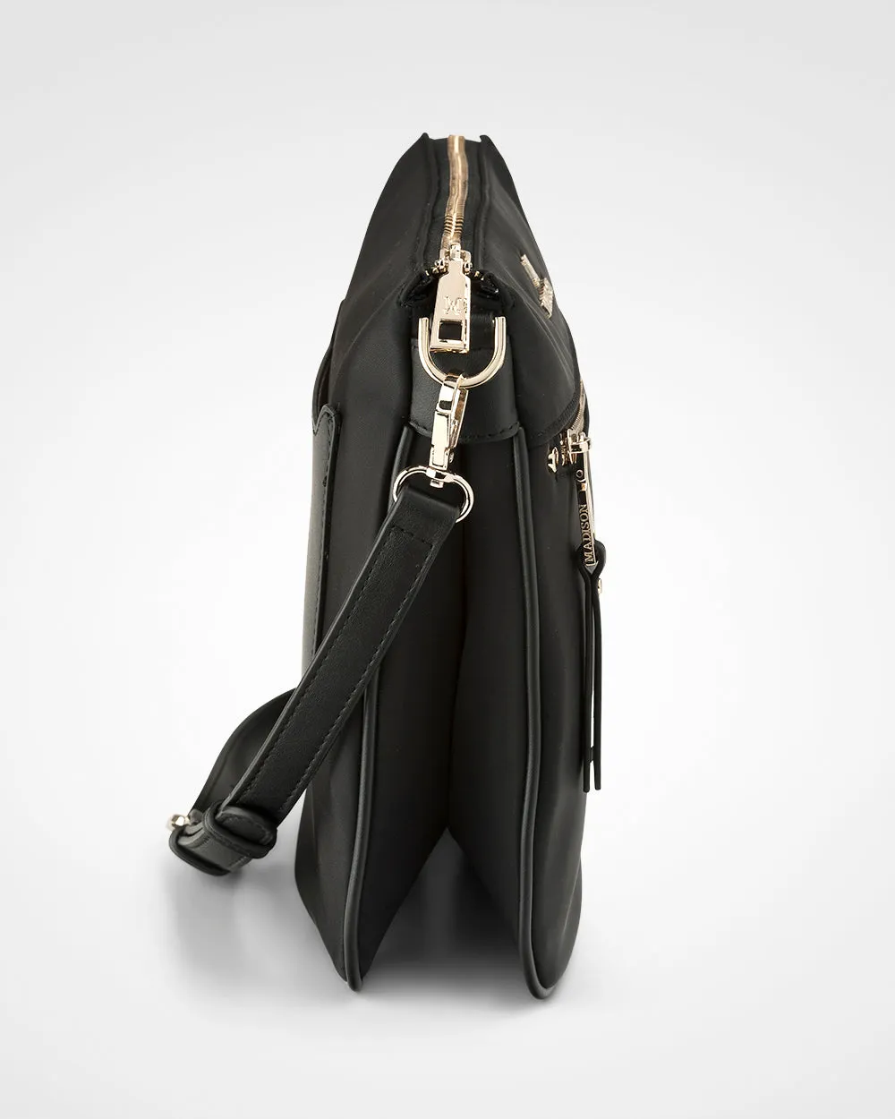 Renee Nylon Zip Top 2 Compartment Crossbody Bag