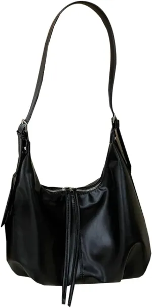 Retro Hobo Tote Handbag for Women Large PU Leather Crossbody Purse Casual Shoulder Bag