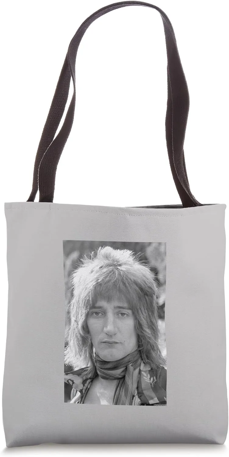 Rod Stewart Singer Of Faces Portrait By Allan Ballard Tote Bag