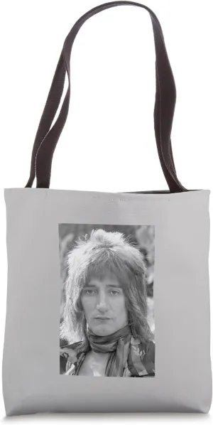 Rod Stewart Singer Of Faces Portrait By Allan Ballard Tote Bag