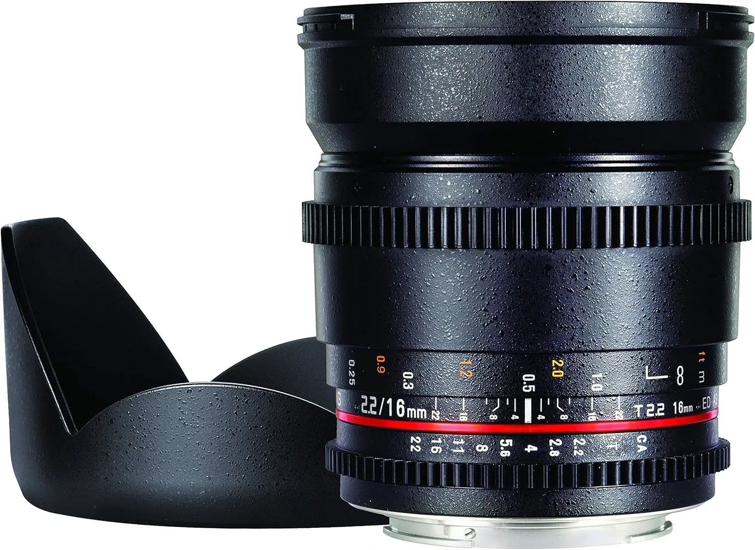 Rokinon CV16M-N 16mm T2.2 Cine Wide Angle Lens for Nikon F Mount Cameras