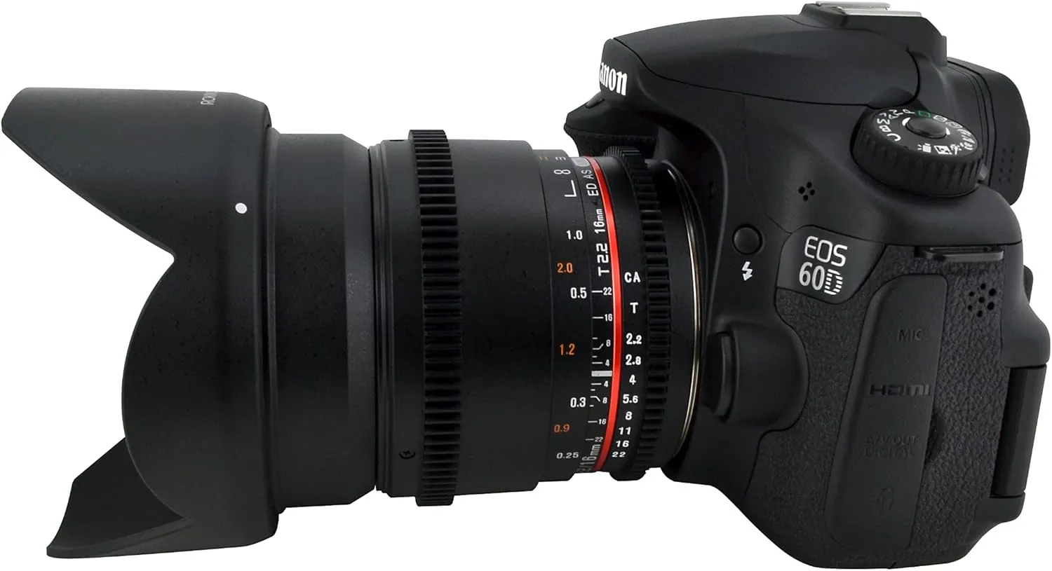 Rokinon CV16M-N 16mm T2.2 Cine Wide Angle Lens for Nikon F Mount Cameras