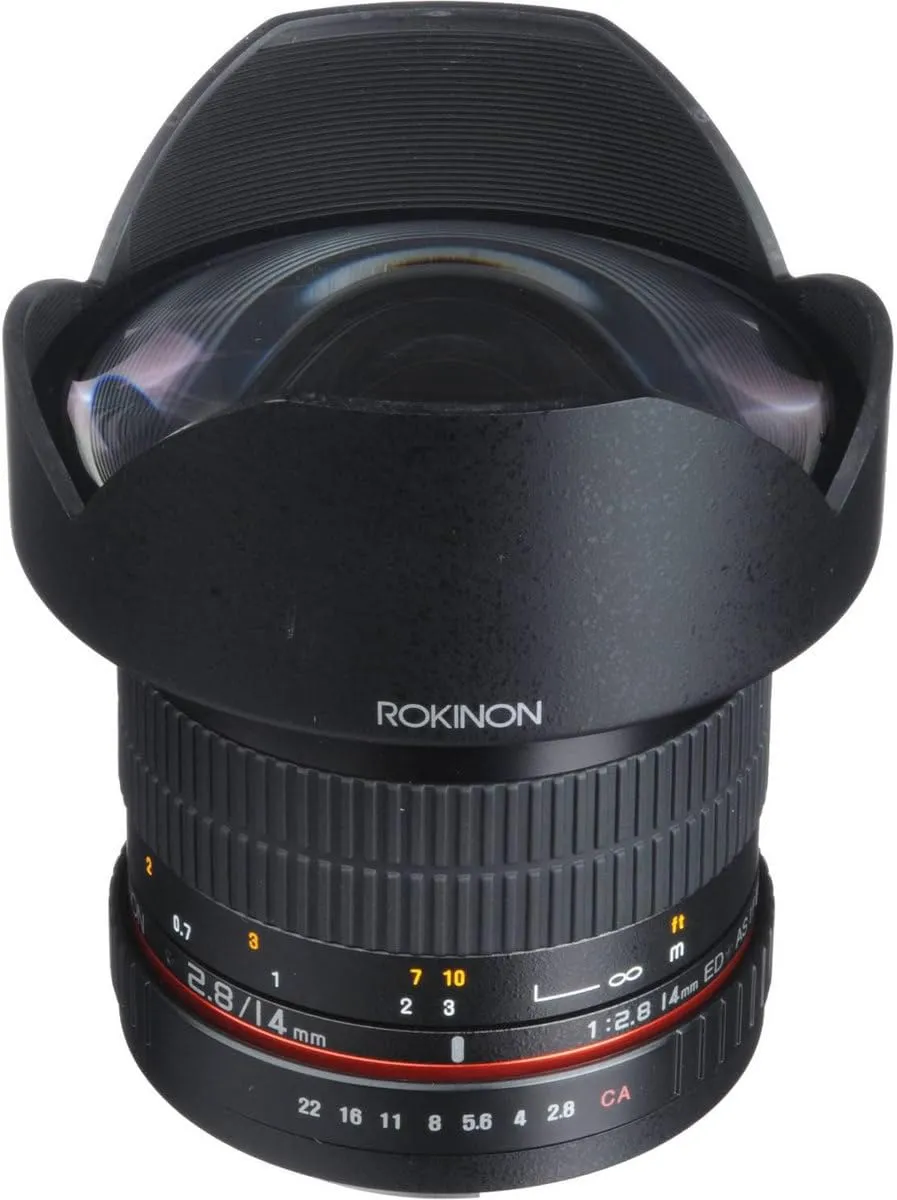 Rokinon FE14M-C 14mm F2.8 Ultra Wide Lens for Canon (Black)