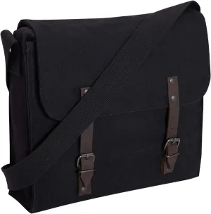 Rothco Canvas Medic Bag Crossbody Shoulder Bag with Leather Closing Straps