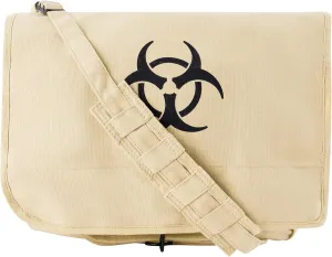 Rothco Vintage Canvas Paratrooper Crossbody Shoulder Bag with Bio-Hazard Symbol