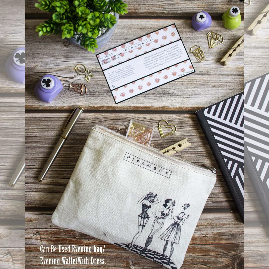 Rouge a Levres - Canvas Pouch