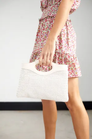 SALE - Lara Woven Crossbody with Strap