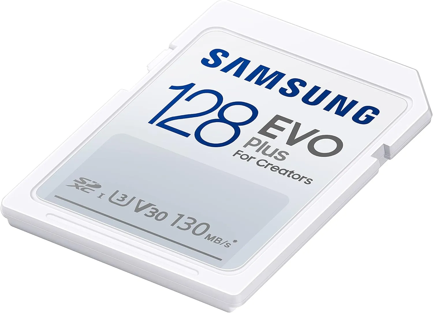 SAMSUNG EVO Plus Full Size 128 GB SDXC Card 130MB/s Full HD & 4K UHD, UHS-I, U3, V30 (MB-SC128K/AM)