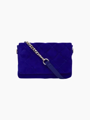 Sarah Crossbody - Cobalt Suede