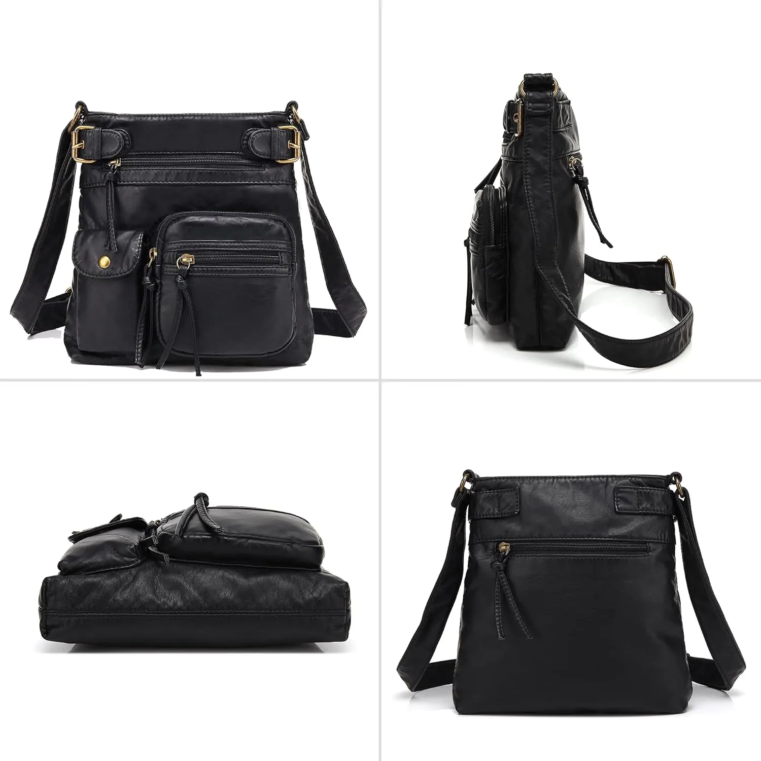 Scarleton Crossbody Bags for Women Purses and Handbags Multi Pocket Shoulder Bag Faux Leather Small, H1833