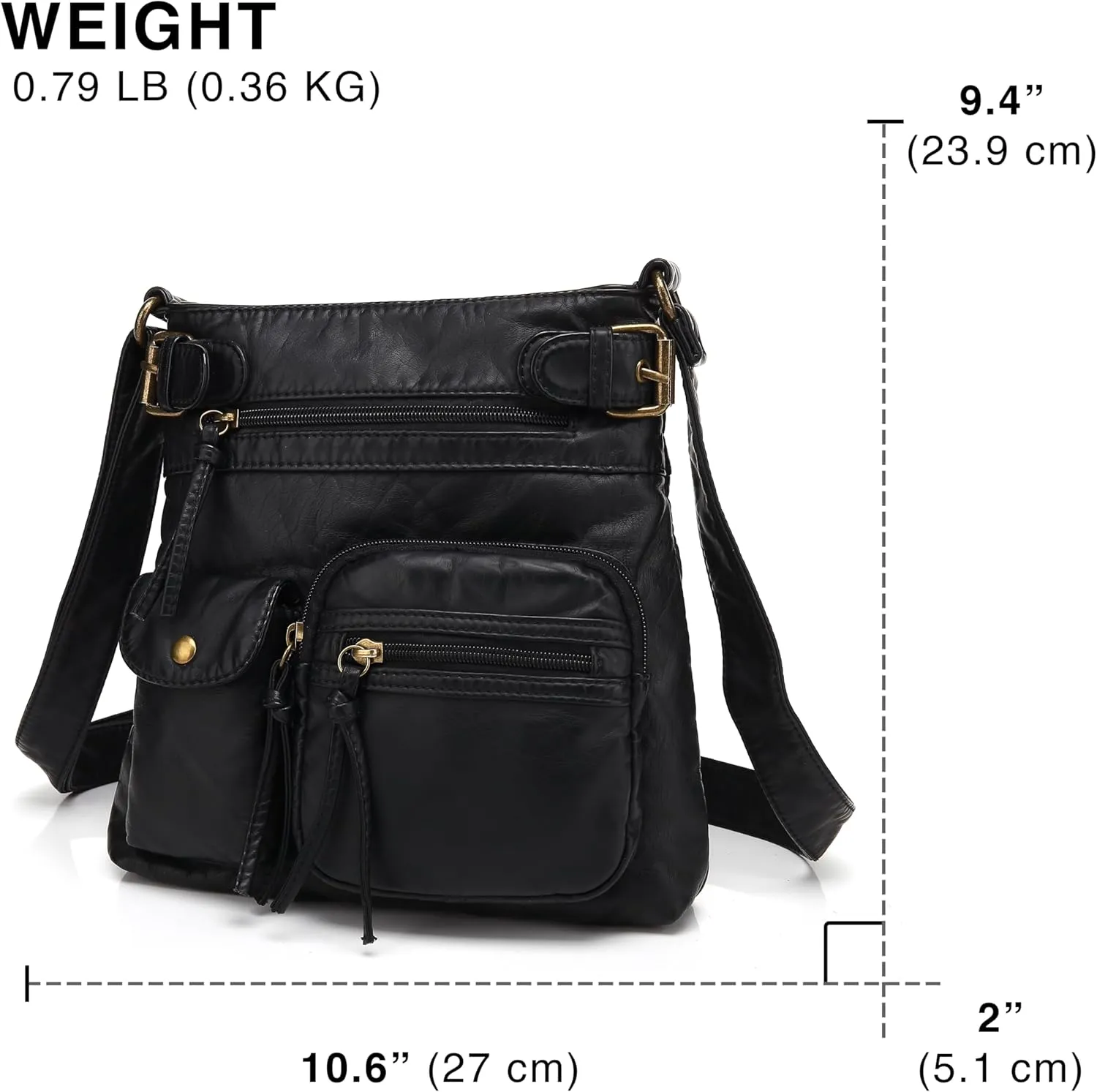 Scarleton Crossbody Bags for Women Purses and Handbags Multi Pocket Shoulder Bag Faux Leather Small, H1833