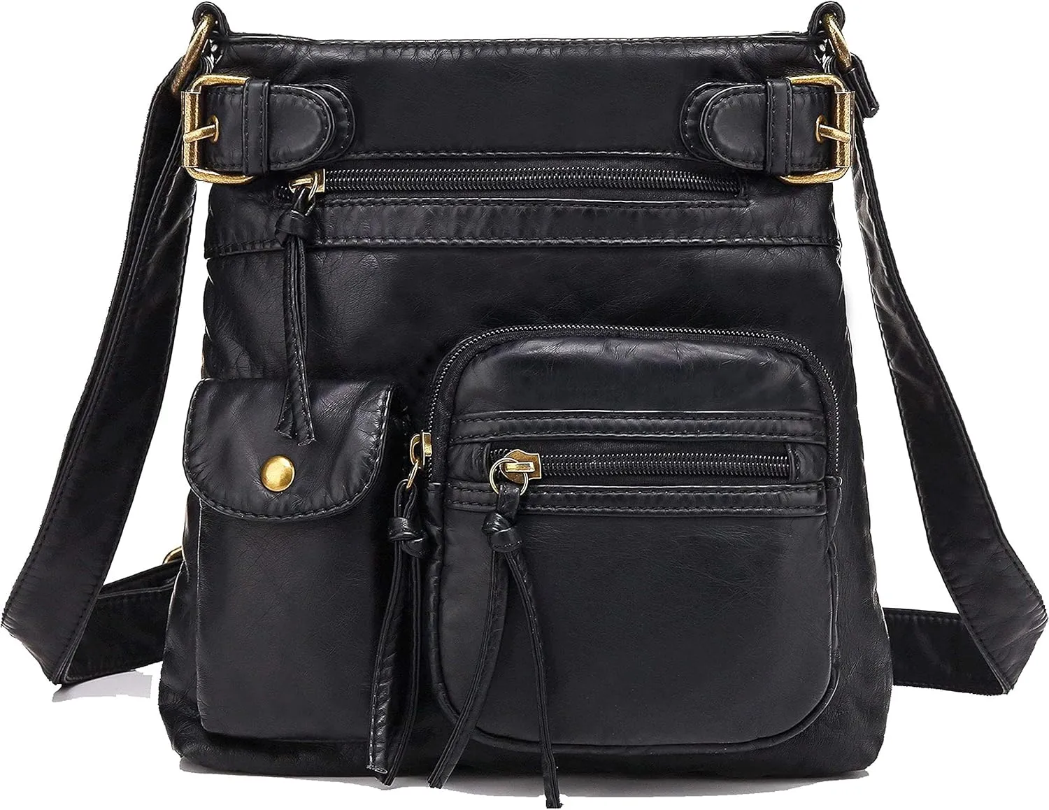 Scarleton Crossbody Bags for Women Purses and Handbags Multi Pocket Shoulder Bag Faux Leather Small, H1833