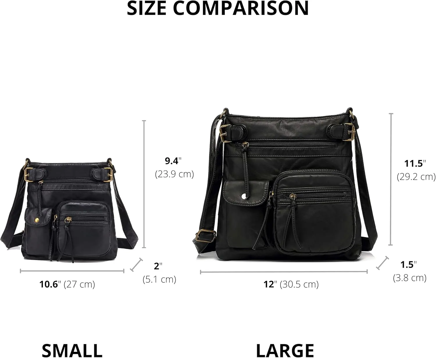 Scarleton Crossbody Bags for Women Purses and Handbags Multi Pocket Shoulder Bag Faux Leather Small, H1833
