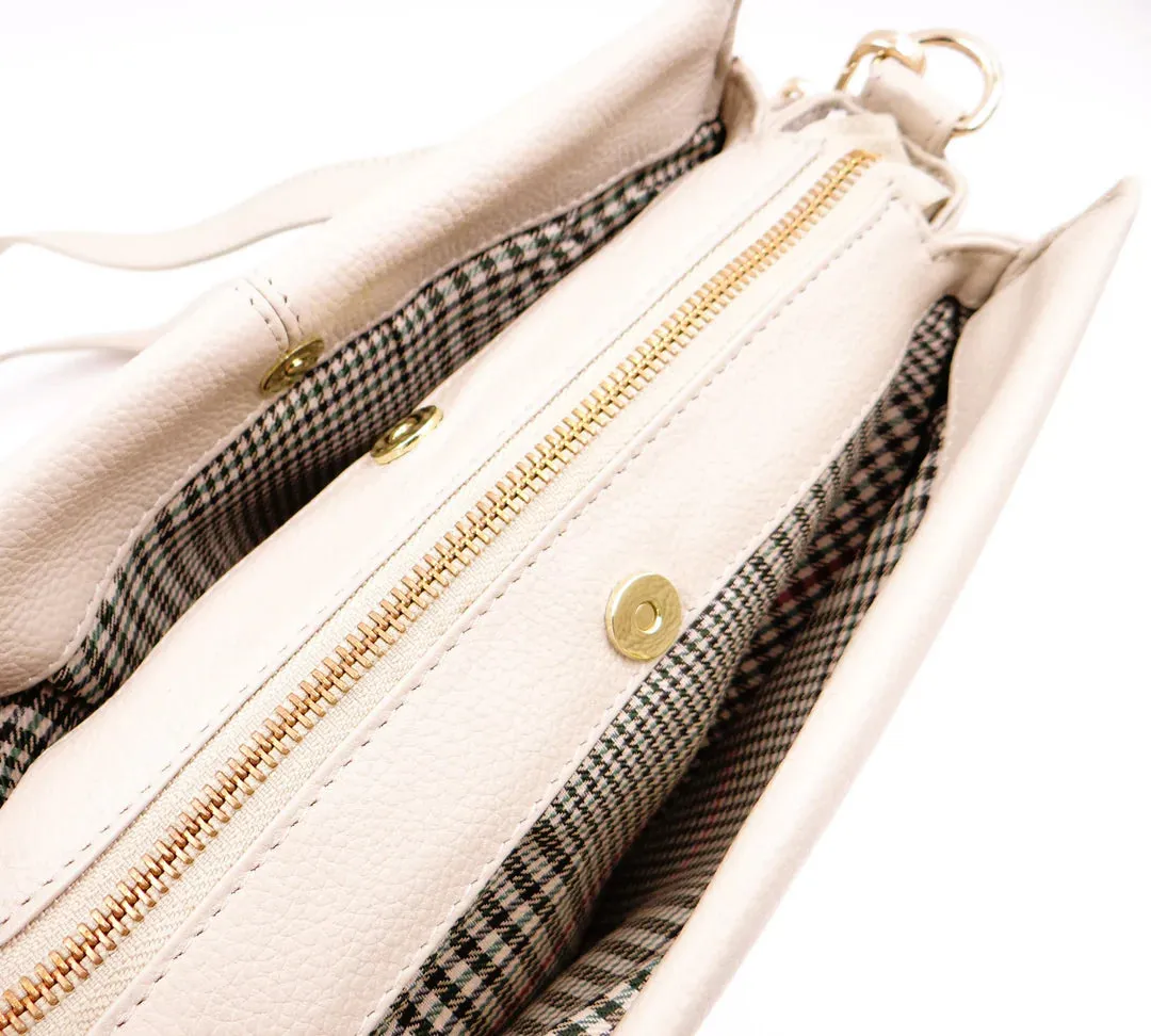 Second Nature Multi Pocket Leather Handbag