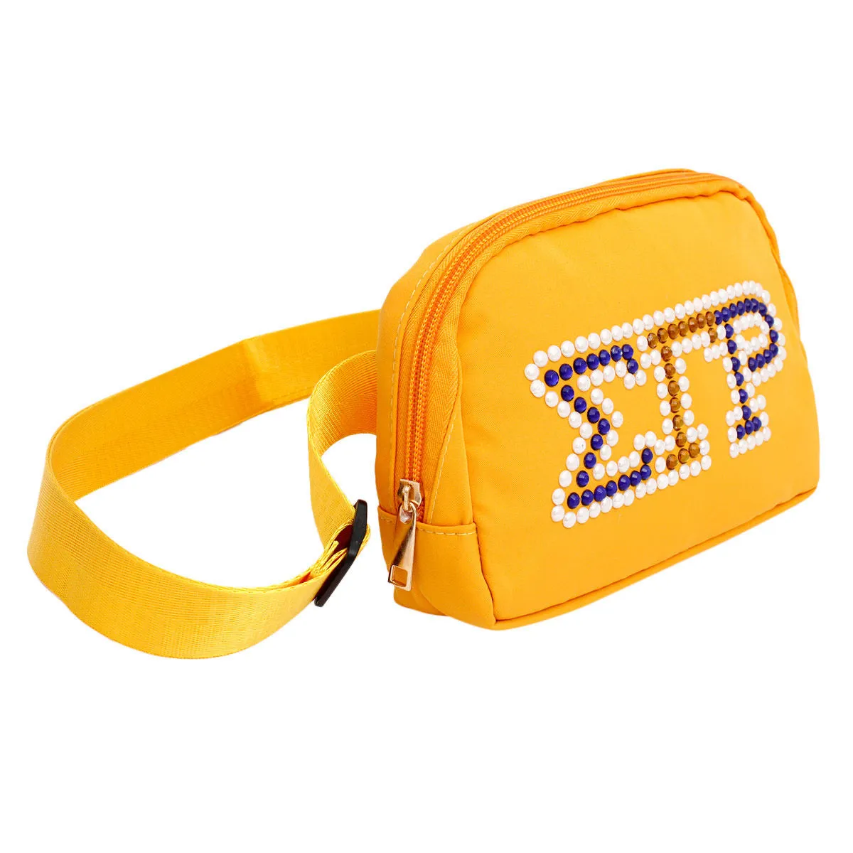 SGRHO Yellow Canvas Crossbody Waist Bag