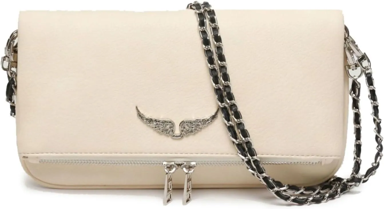 Shoulder Chain Crossbody Bag, Fashion Simple Women's Bag, Shoulder Leather Bag (Pink)