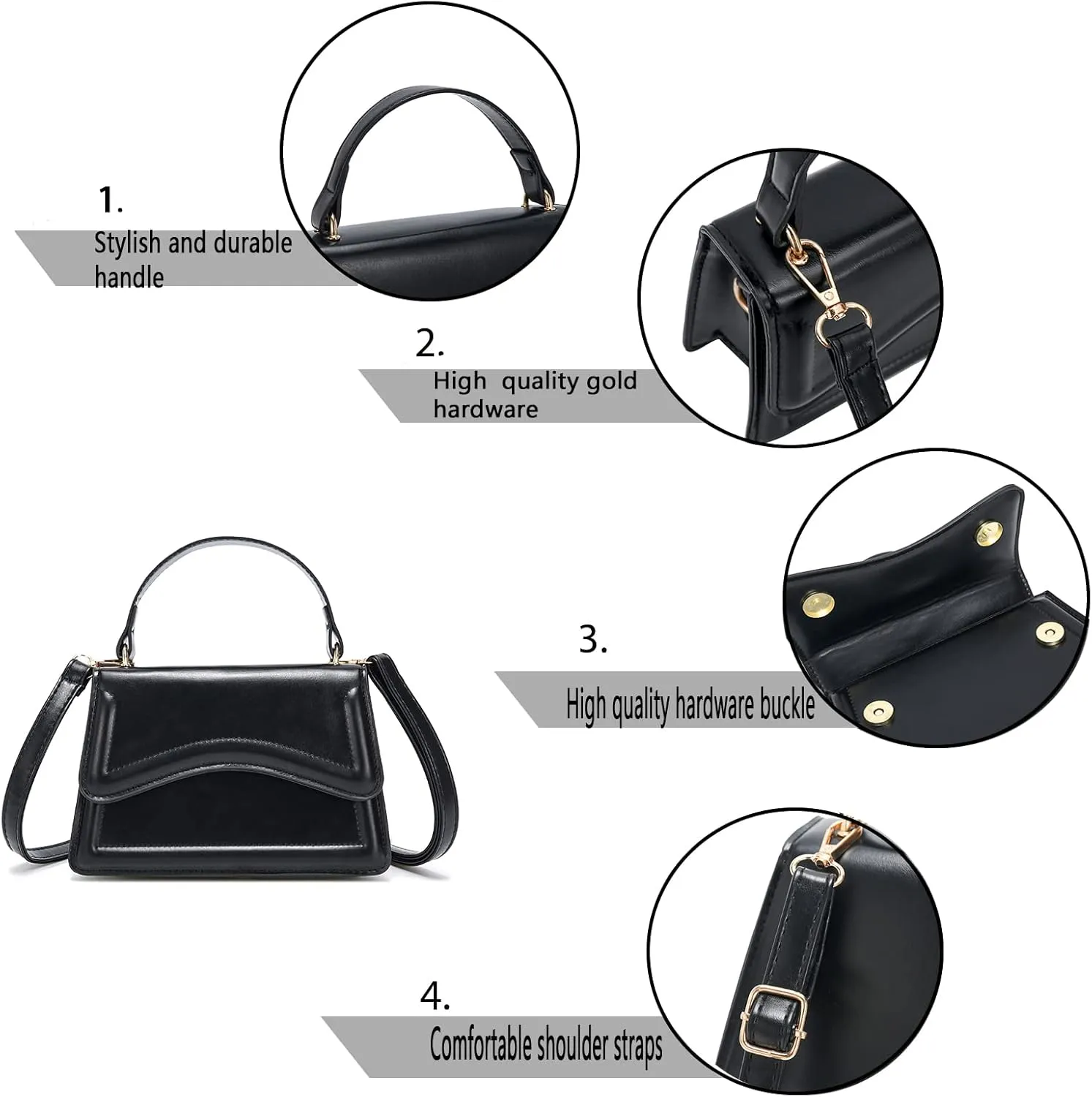 SHUIANGRAN Stylish and Simple Crossbody Bag Small Square bag Purses for Women Satchel Shoulder bag Bag Purse