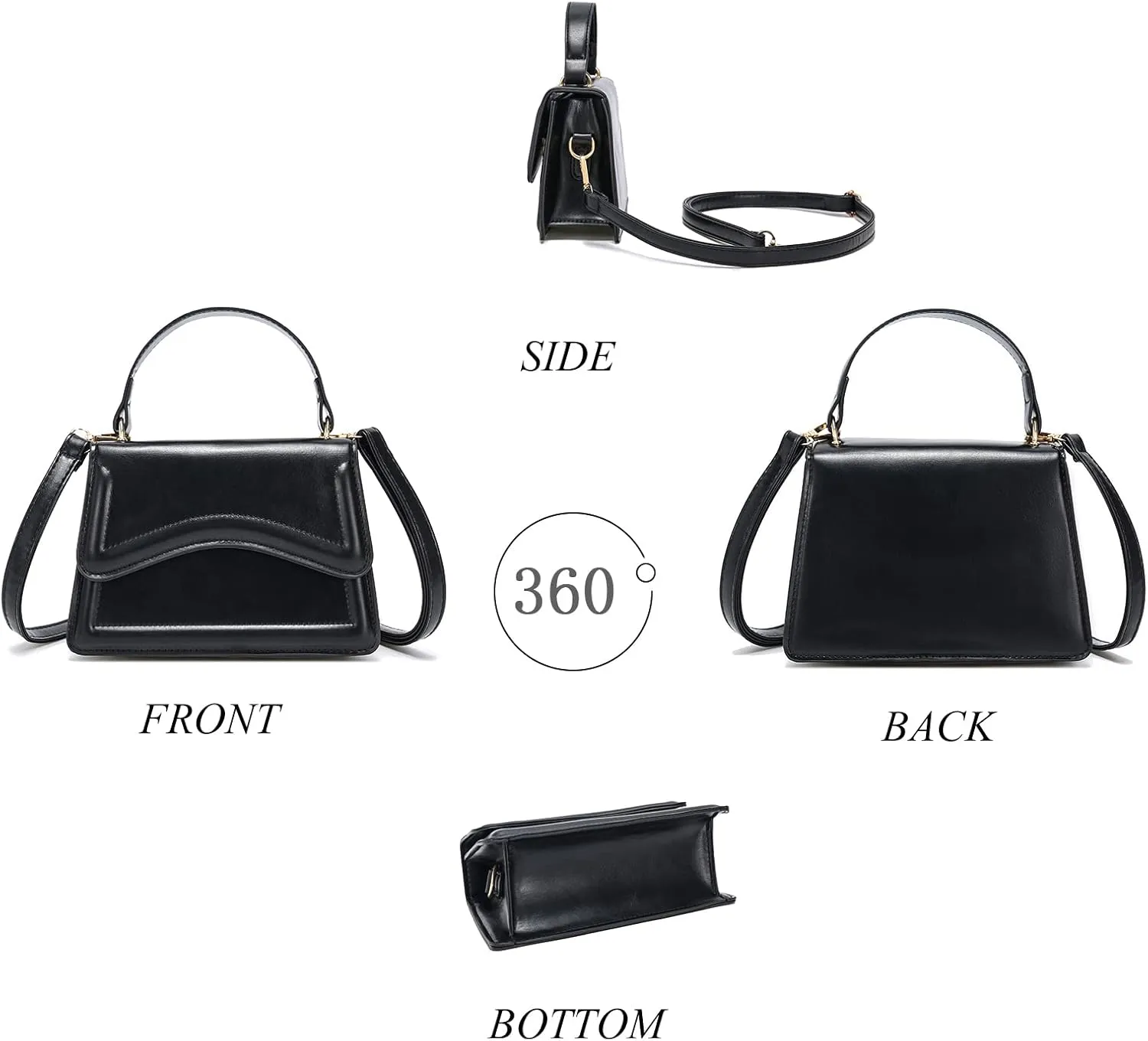 SHUIANGRAN Stylish and Simple Crossbody Bag Small Square bag Purses for Women Satchel Shoulder bag Bag Purse