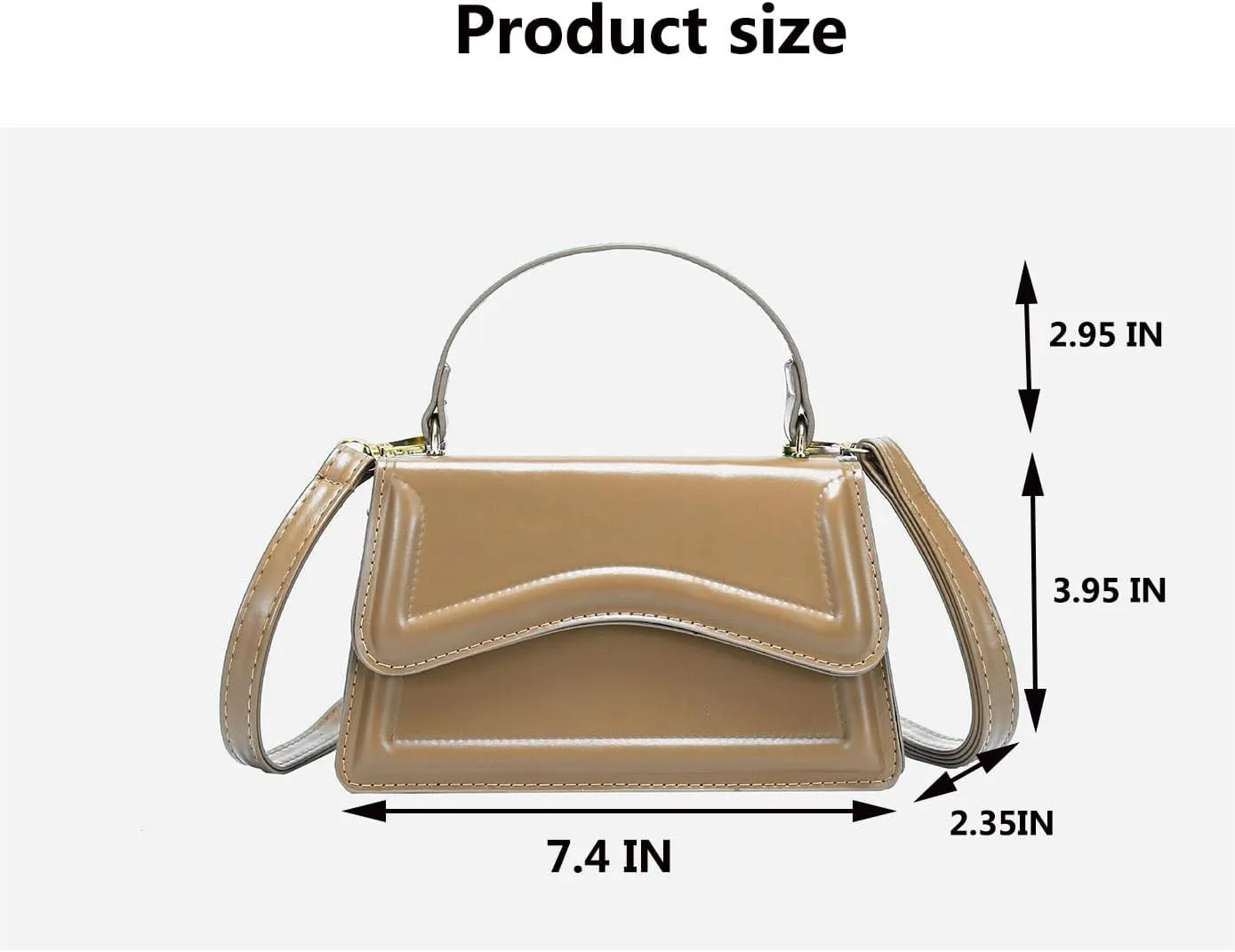 SHUIANGRAN Stylish and Simple Crossbody Bag Small Square bag Purses for Women Satchel Shoulder bag Bag Purse