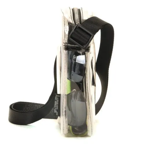 Sidekick Crossbody Brick Bag: Transparent Clear - Fydelity