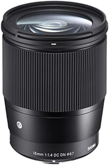 Sigma 16mm f/1.4 DC DN Contemporary Lens for Sony E (402965) Black