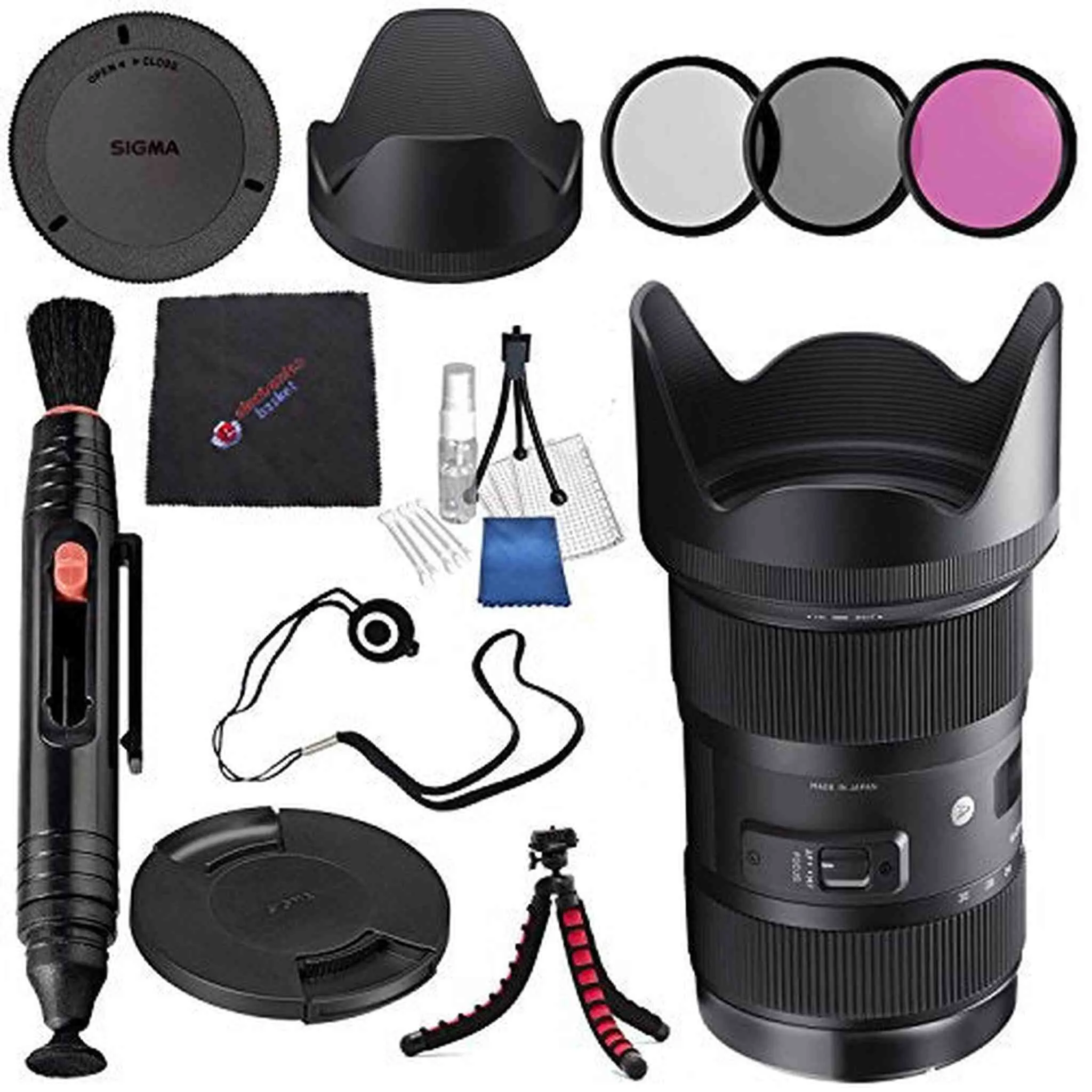 Sigma 18-35mm F1.8 Art DC HSM Lens for Canon DSLR Cameras Bundle