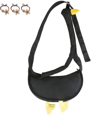 Silly Goose Bag, Goose Purse, Animal Canvas Shoulder Bag, Funny Crossbody Bag with Adjustable Strap