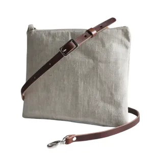 Simple Linen Crossbody Bag