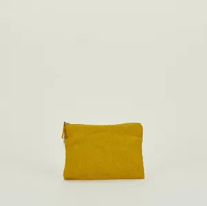 Simple Linen Pouch - Mustard
