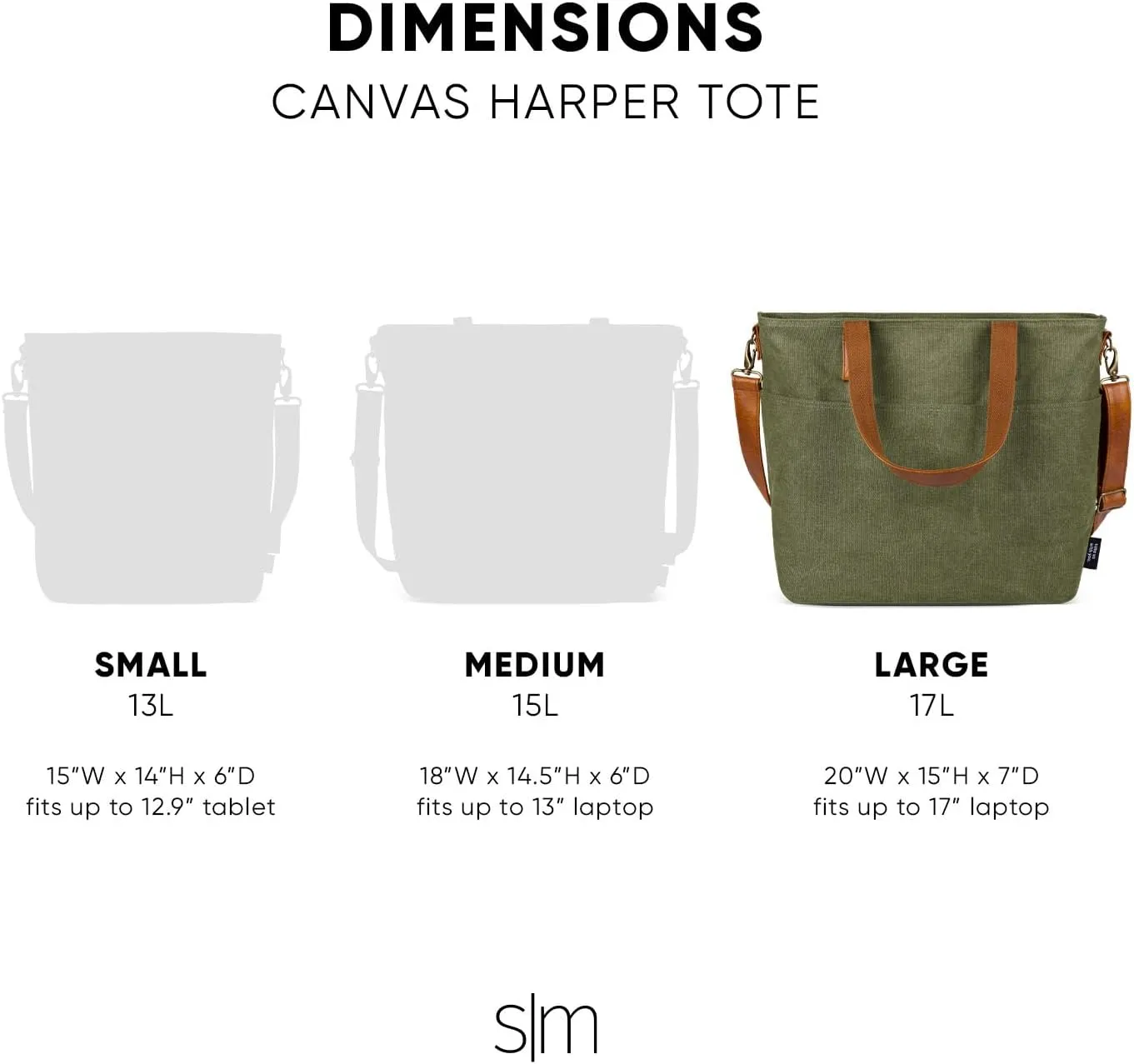 Simple Modern Canvas Tote Bag for Women