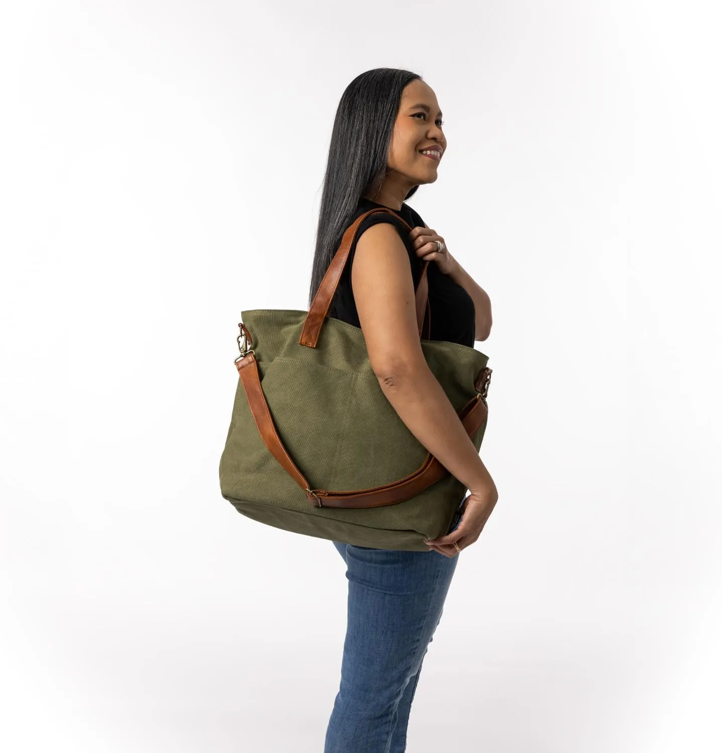 Simple Modern Canvas Tote Bag for Women