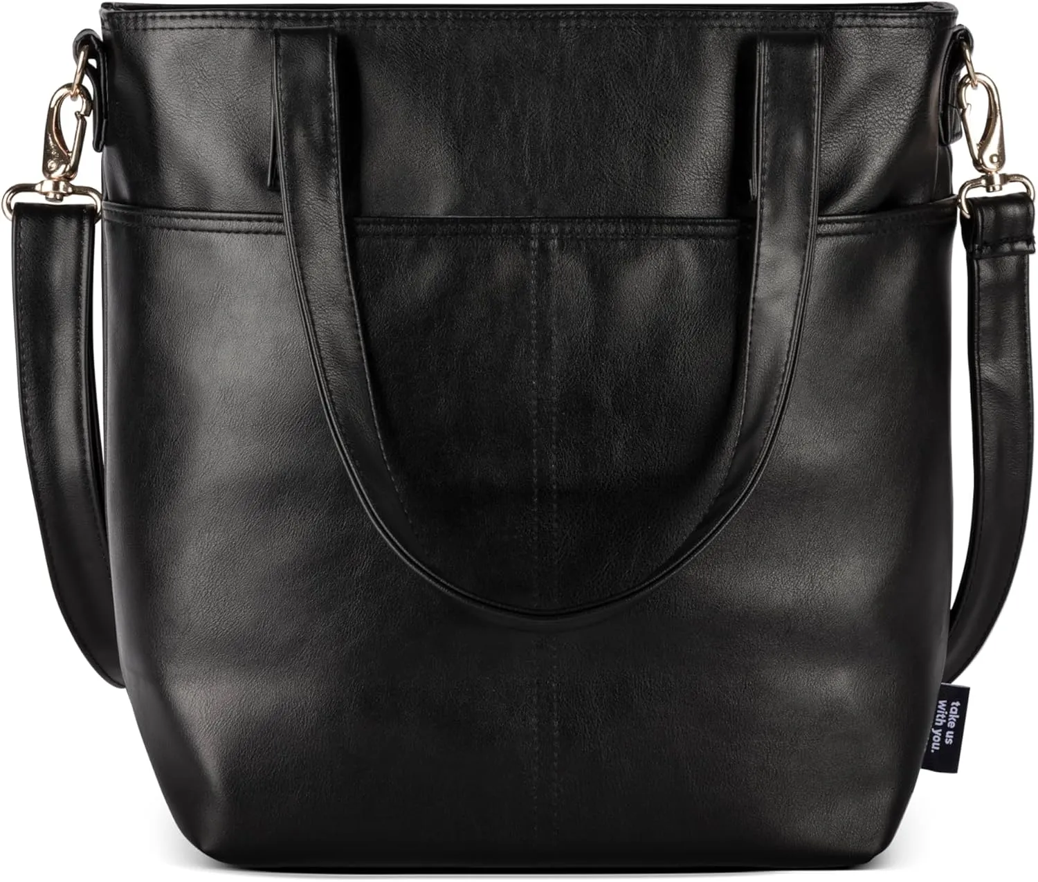 Simple Modern Vegan Leather Tote Bag for Women