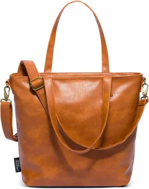 Simple Modern Vegan Leather Tote Bag for Women