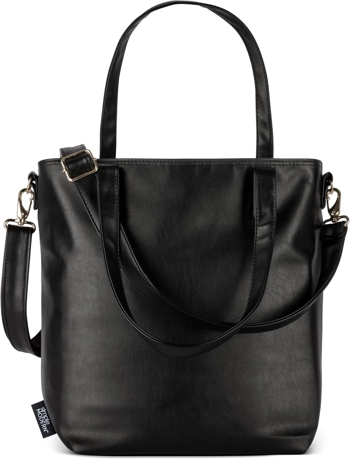 Simple Modern Vegan Leather Tote Bag for Women