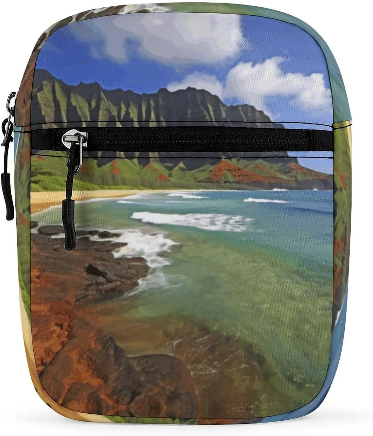 Simple Small Shoulder Bag,Kauai Hawaii Seashore Print Anti-theft Messenger Bag,casual Small Backpack,mini Crossbody Bag