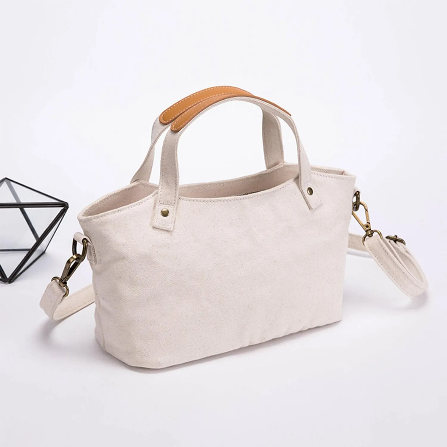 Simple Tote Bag Women's Bag Shoulder Diagonal Women's Cloth Bag Casual Canvas Women's Handbag