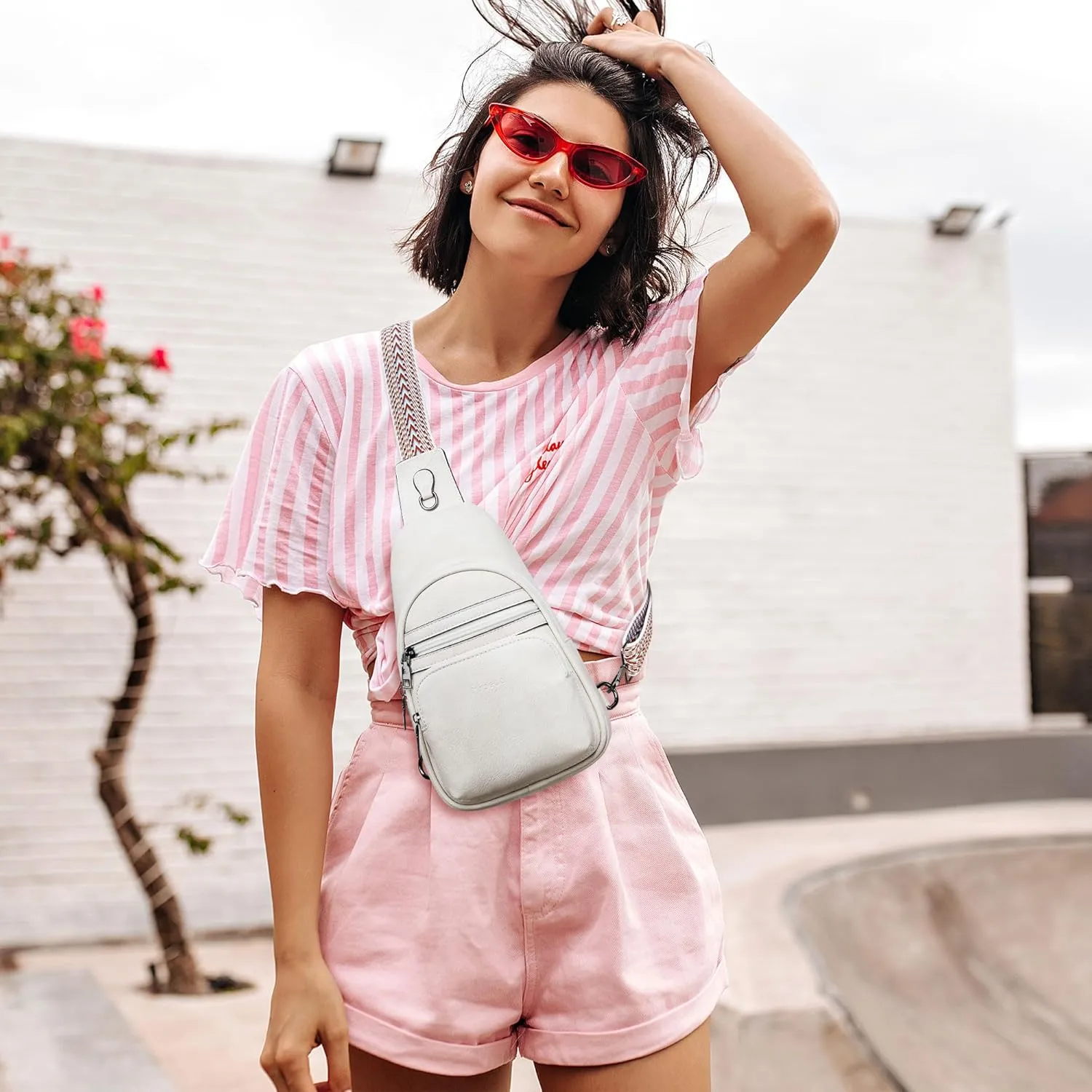 Sling Bag Crossbody Bags for Women Fanny Packs Purse Backpack Casual Daypacks for Travel Work Shopping