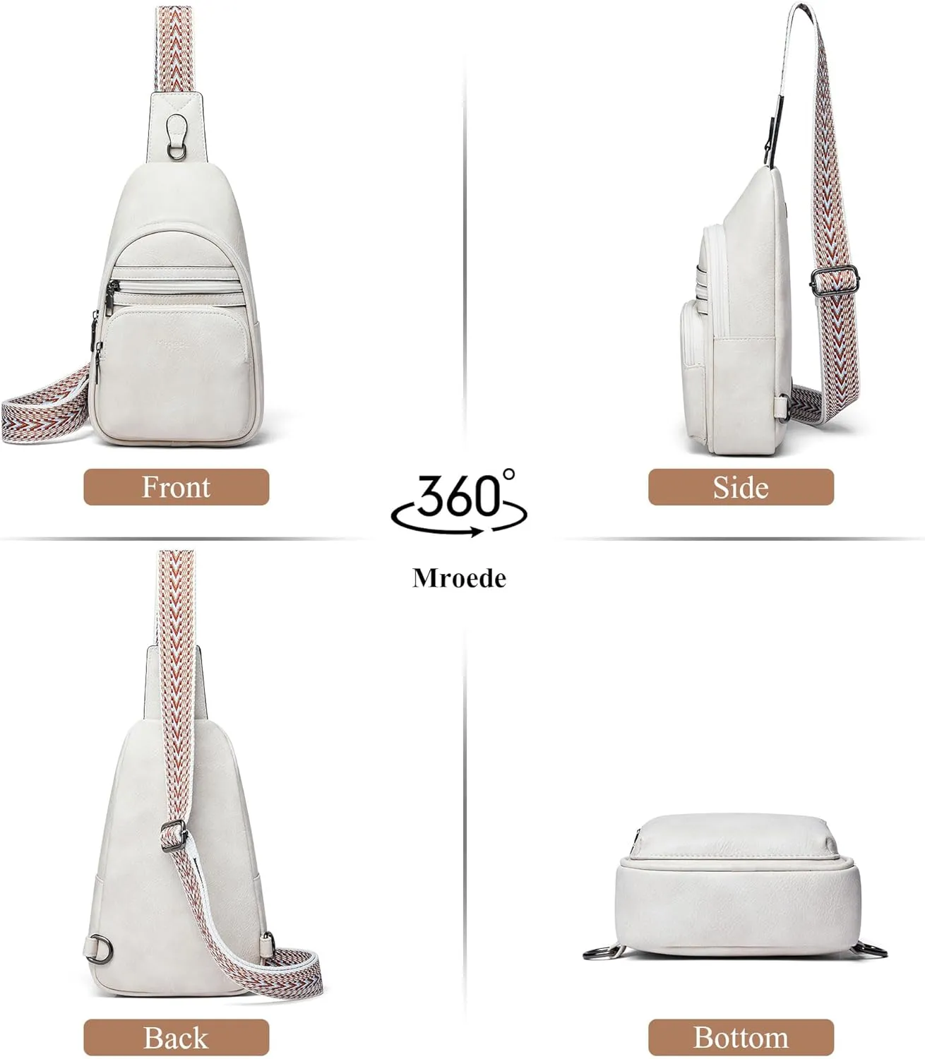 Sling Bag Crossbody Bags for Women Fanny Packs Purse Backpack Casual Daypacks for Travel Work Shopping