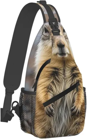 Sling Bag for Men Women Crossbody Backpack raccoon Crossbody Bag Chest Bag for Travel Sport