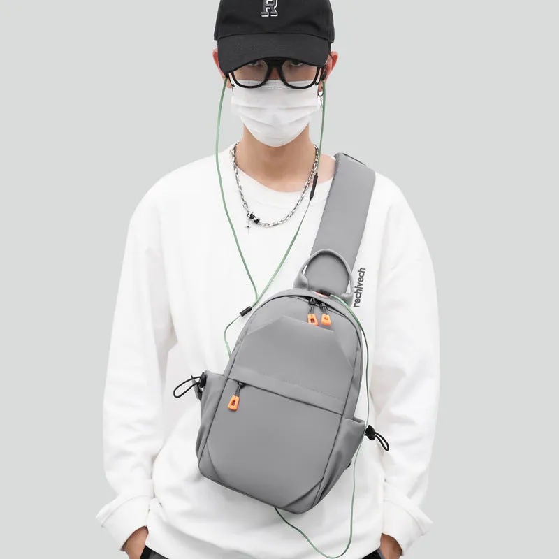Slouchy Men's Fashionable Simple Lightweight Exercise Men's Chest Bags