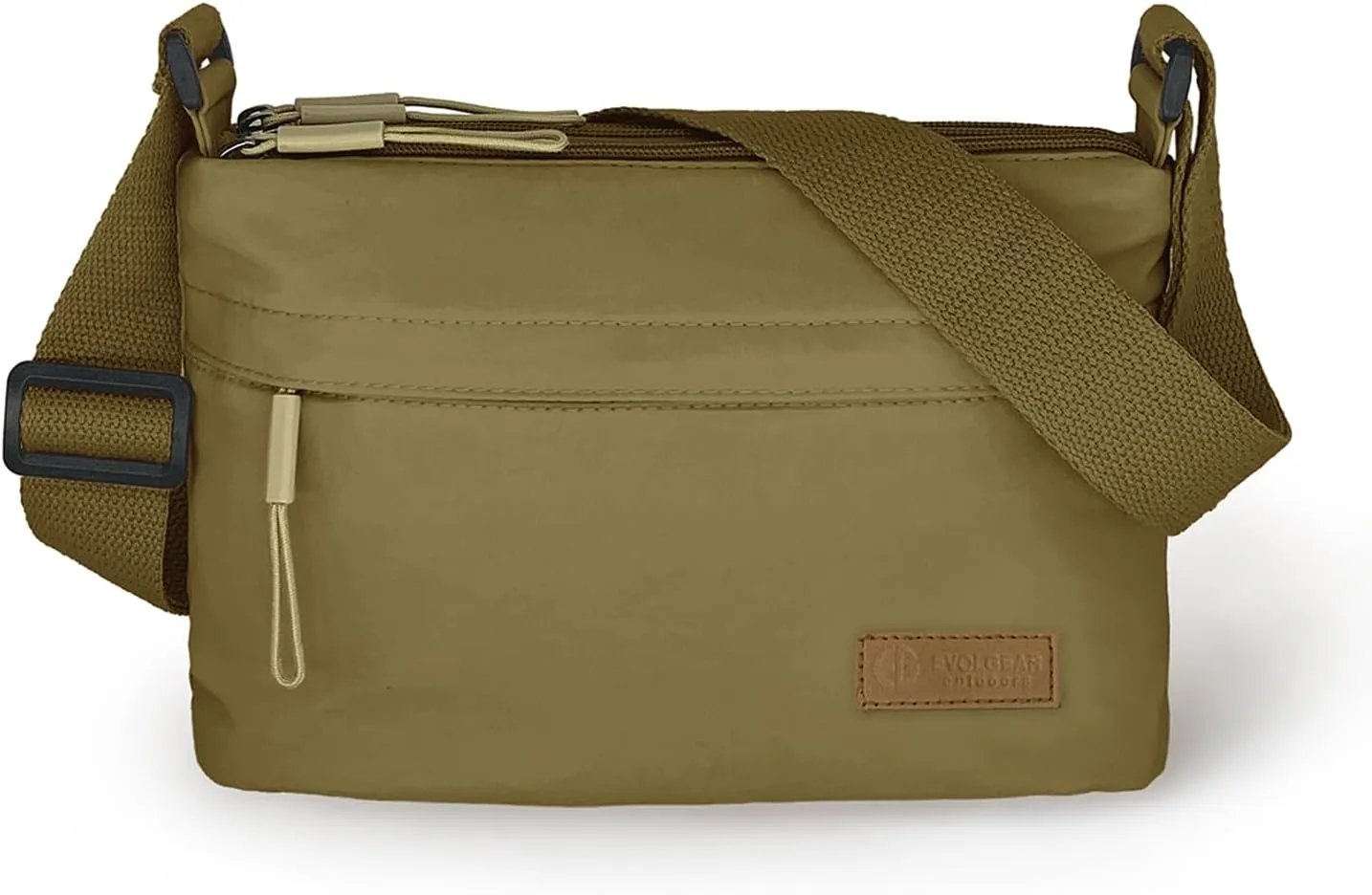 Small Crossbody Bag for Women Men, Canvas Cross Body Purse for Women, Casual Minimalist Style Handbag Purse with 5 Pocket