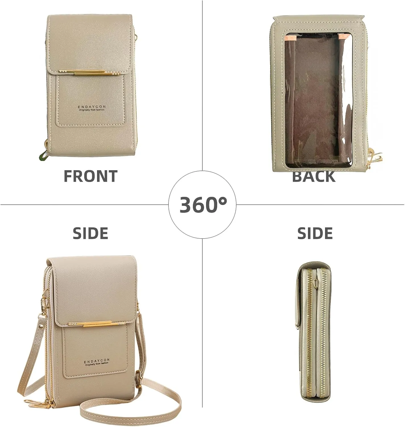 Small Crossbody Cell Phone Bag for Women, Mini Shoulder Purse with Credit Card Slots