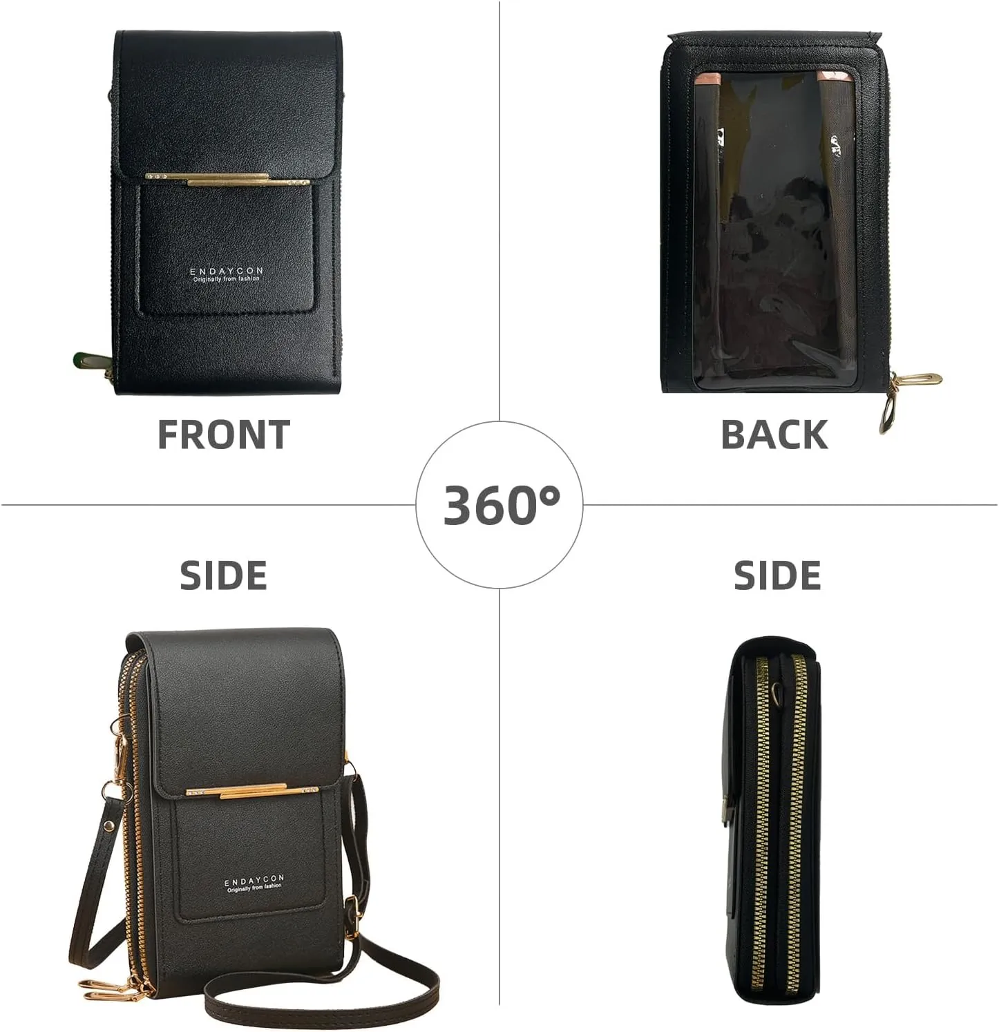 Small Crossbody Cell Phone Bag for Women, Mini Shoulder Purse with Credit Card Slots