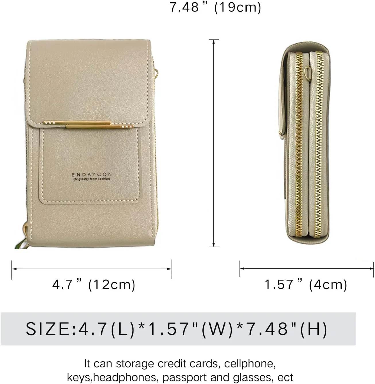 Small Crossbody Cell Phone Bag for Women, Mini Shoulder Purse with Credit Card Slots