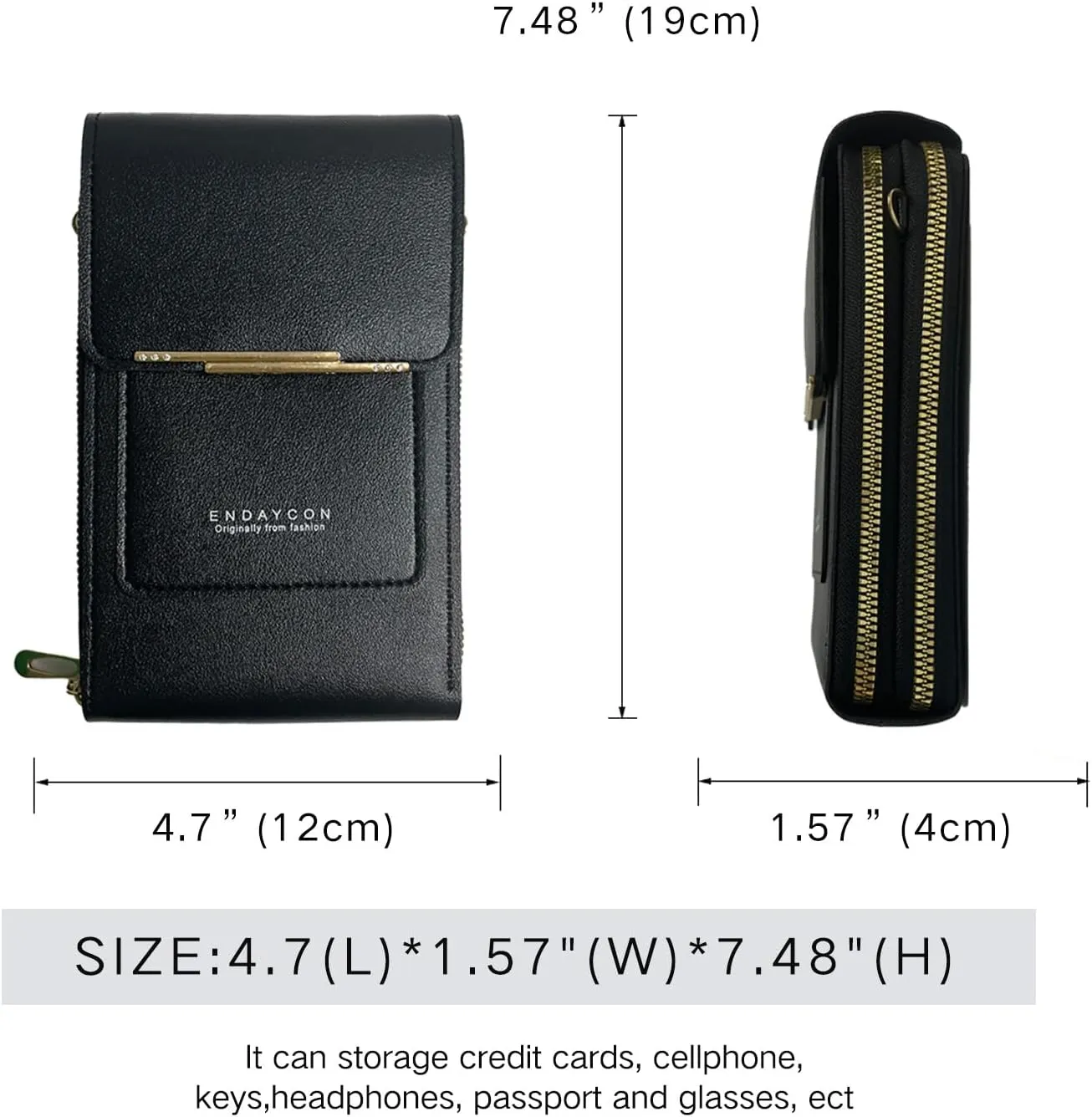 Small Crossbody Cell Phone Bag for Women, Mini Shoulder Purse with Credit Card Slots