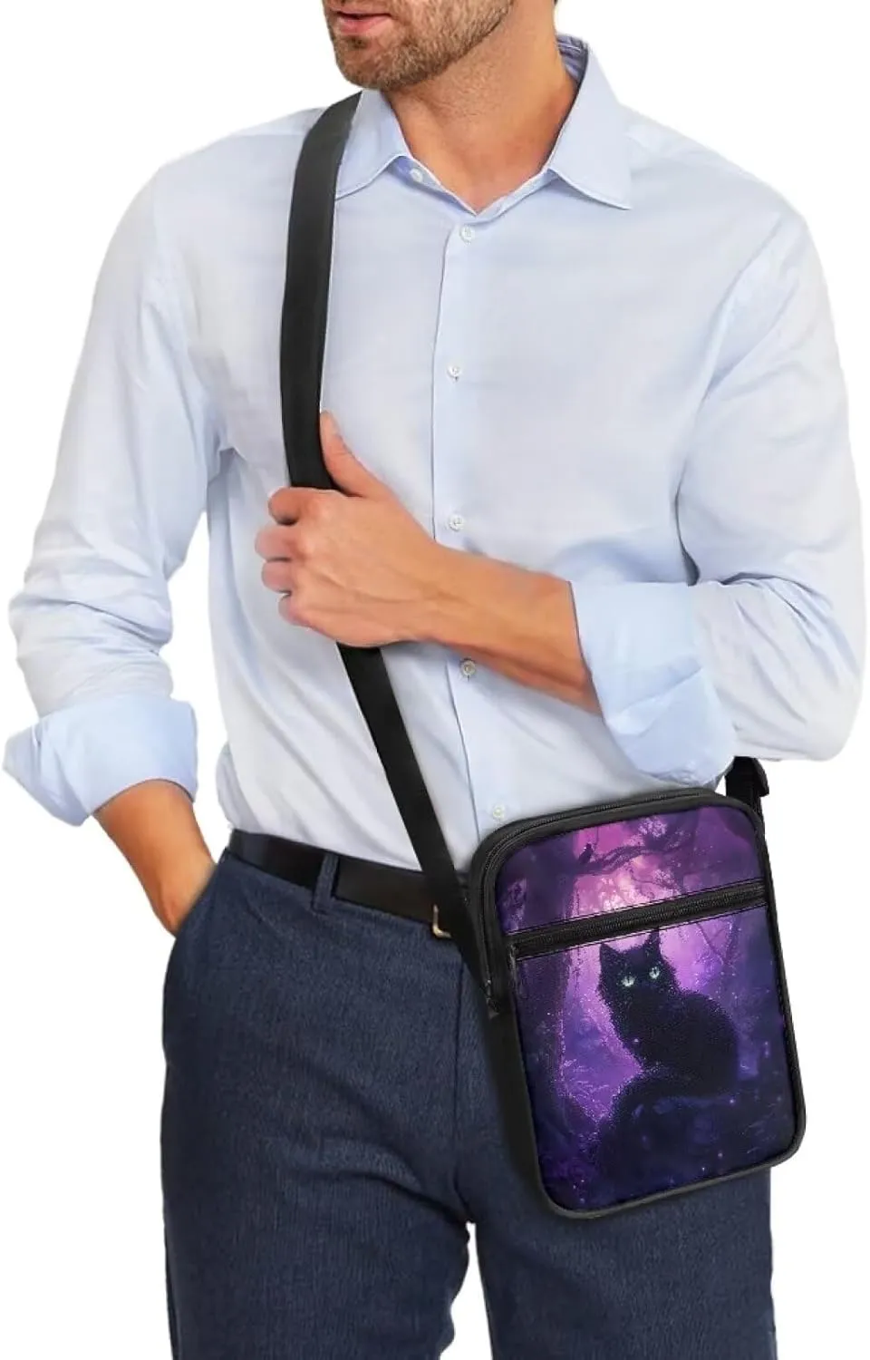 Small Messenger Bag Purse Crossbody Bag with Adjustable Strap for Women Men for Travel Outdoor Sports